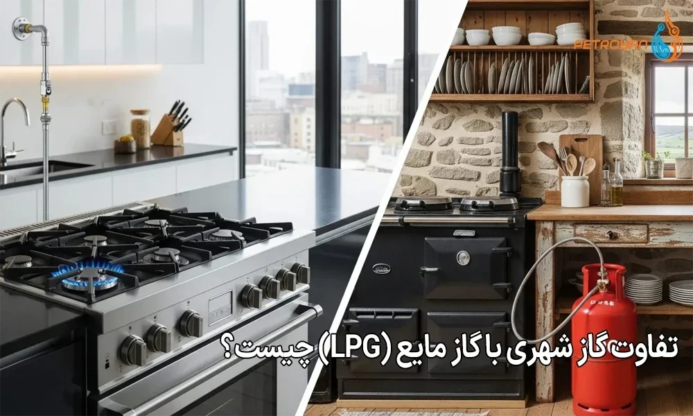 تفاوت گاز شهری با گاز مایع (LPG) چیست؟
